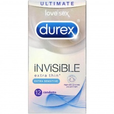Durex - Invisible Extra Thin & Sensitive 12's Pack photo
