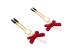 Chisa - Pearl Nipple Clamps - Red photo-5