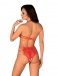 Obsessive - Rediosa Crotchless Teddy - Red - L/XL photo-2