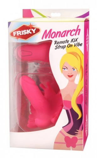 Frisky - Monarch 遥控10模式穿戴型矽胶震动器 - 粉红色 照片