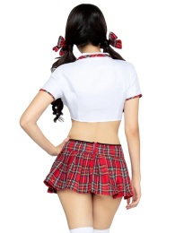 Leg Avenue - Miss Prep School 學生4件套裝 - 紅色 - M/L 照片