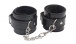Chisa - Obey Me Leather Ankle Cuffs - Black photo-2