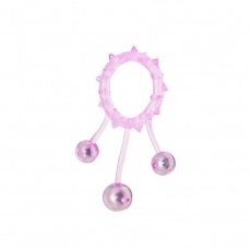 Aphrodisia  Ball Bange陰莖環與3球 -紫色 照片