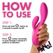 Bang! - 10X Flexible Rabbit Vibrator - Pink photo-6