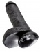 King Cock - 8″ Cock With Balls - Black photo-5