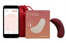 Vibio - Frida Frida Lay-On App - 遥控 阴蒂震动器 - 酒红色 照片