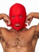 Mister B - Lycra 眼部及口开孔面罩 - 红色 照片