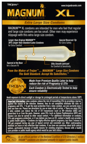 Trojan - Magnum XL Extra Large 64/58mm 12's Pack photo