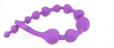 MT - Silicone Anal Beads 200x27mm - Purple photo