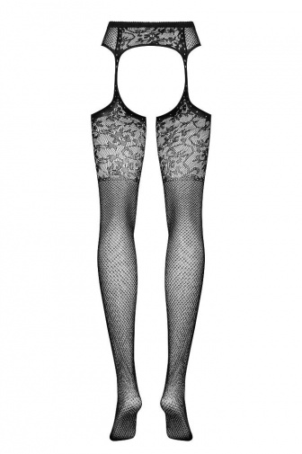 Obsessive - Garter Stockings S211 - Black - S/M/L photo