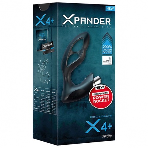 Joy Division - XPANDER X4+ Rechargeable PowerRocket Medium - Black photo