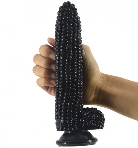 FAAK - 玉米形狀假陽具 - 黑色 照片