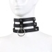 Kiotos - Tripple O-Ring Strap Collar - Black photo-4