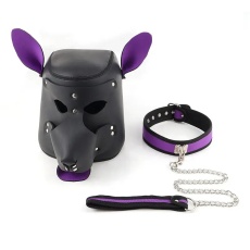 MT - 带皮带的面罩 - 紫色/黑色 照片
