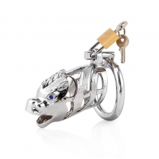 MT - Mustang Chastity Cage 40mm - Silver photo