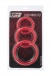 Black&Red - Cock Rings Set - Red photo-2