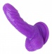 Frisky - 4“ 矽膠弧形吸盤假陽具 - 紫色 照片-3