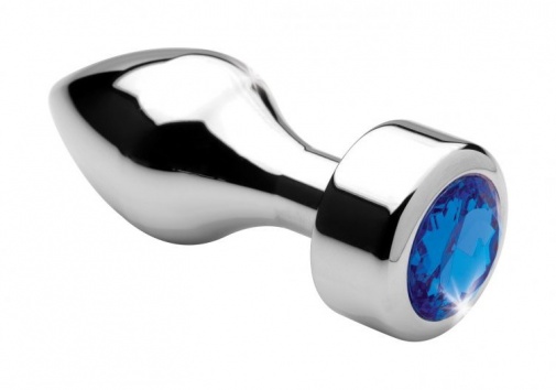 Booty Sparks - Gem Weighted Anal Plug M-size - Blue photo