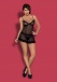 Obsessive - Piccorosa 連衣裙和丁字褲 - 黑色 - L/XL 照片-3