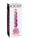 Icicles - 玻璃心形拉珠款后庭按摩器43号 - 紫色 照片-5