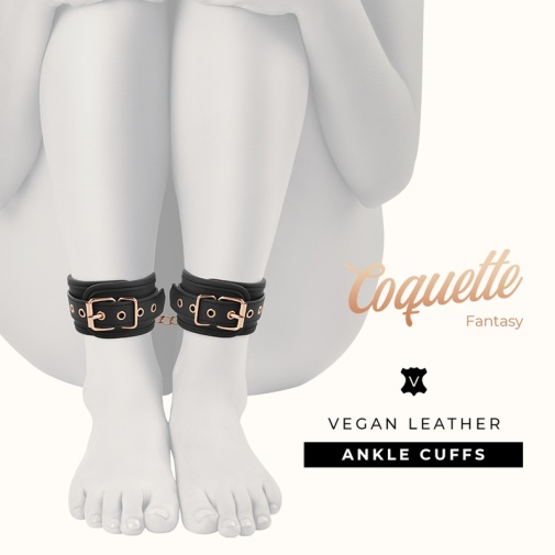 Coquette - 纯素脚踝扣 - 黑色 照片