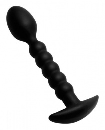 Prostatic Play - Sojourn Slim Prostate Stimulator Ribbed - Black photo