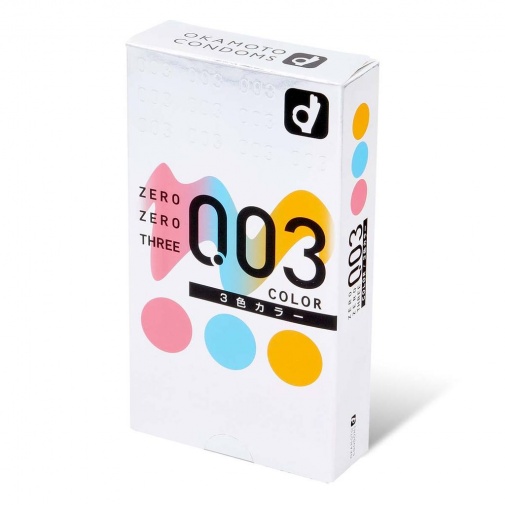 Okamoto - Zero Zero Three 0.03 3-colors (Japan Edition) 12's Pack photo