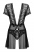 Obsessive - Swanita Robe & Panties - Black - L/XL photo-7