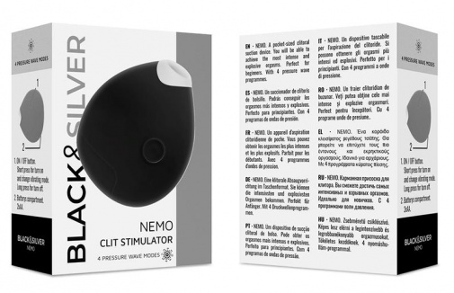 Black&Silver - Nemo Clit Stimulator - Black photo