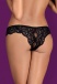 Obsessive - Laluna Crotchless Panties Mini - Black - L/XL photo-6