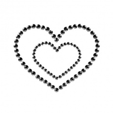 Bijoux Indiscrets - Mimi Heart Nipple Covers - Black photo