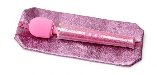 Le Wand - 中型充电式按摩震动棒闪亮特别版 - 粉红色 照片