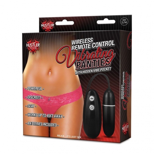 Huster - Wireless Remote Control Vibrating Panties - Pink - ML photo