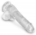 King Cock - 6" Cock w Balls - Clear photo-4