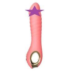 Leten - Thrusting Vibrator w Massager - Pink 照片