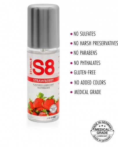 S8 - 草莓味水性潤滑劑 - 125ml 照片