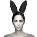 Coquette - 兔耳朵头带 - 黑色 照片-2