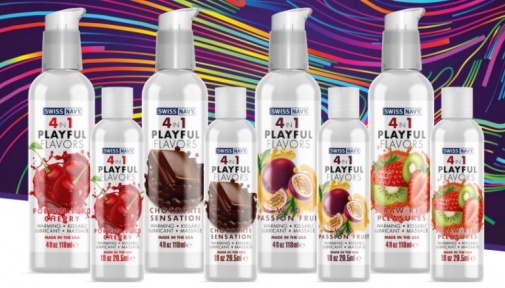Swiss Navy - Playful Flavors 4 in 1 Passion Fruit - 118ml photo