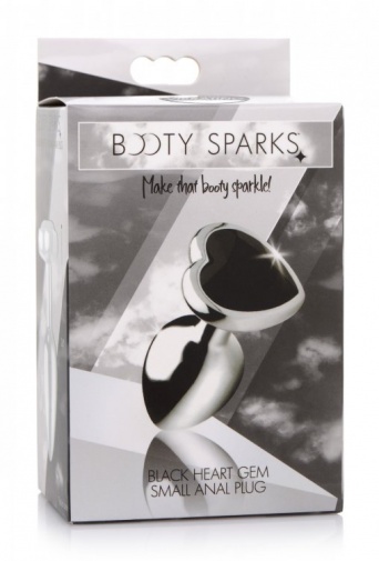 Booty Sparks - 心形宝石后庭塞细码 - 黑色 照片