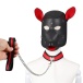 MT - Face Mask w Leash - Red/Black photo-2