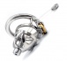 FAAK - Chastity Cage 04 w Catheter 45mm - Silver photo-2