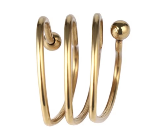 MT - Heart Shaped Cock Ring - Gold 照片