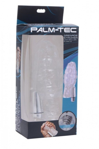 Palm-Tec  -  陰莖套帶子彈震動器 - 透明 照片