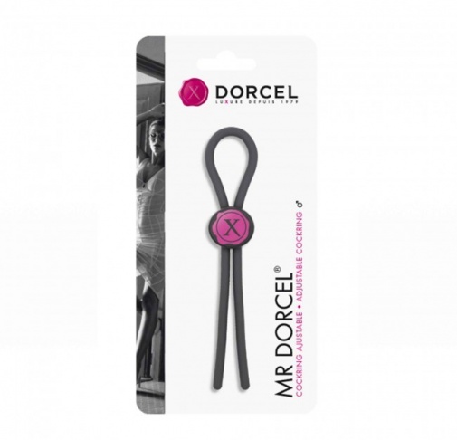 Dorcel - 可调节套索阴茎环 - 黑色 照片
