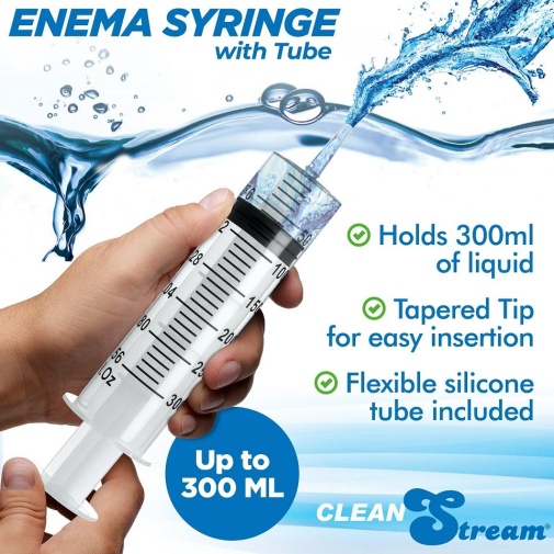 CleanStream - Enema Syringe w Tube - 300ml photo