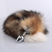 MT - Anal Plug S-size with Red fur tail photo-2