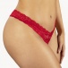 Underneath - Kyra Crotchless Thong - Red - S/M photo-5