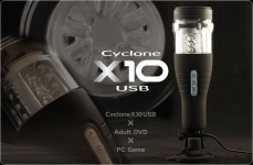 Waffle - Cyclone X10 PC軟件及情趣短片三聯充電式自慰器 照片