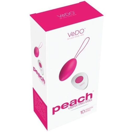 VeDO - Peach 充电式遥控震蛋 - 粉红色 照片