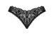 Obsessive - Donna Dream Crotchless Thong - Black - XS/S photo-8